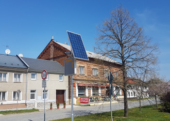 RADAR napájený solárním panelem